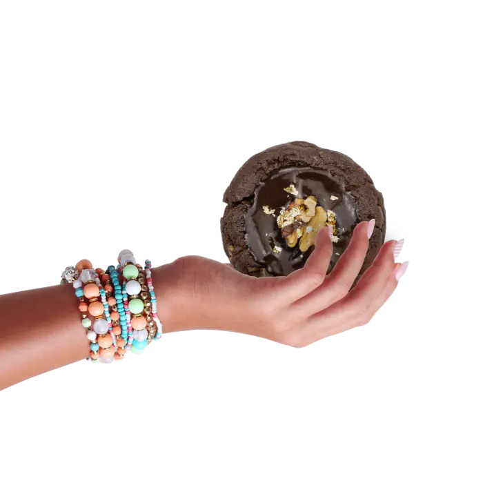hand with cookies
