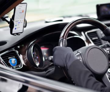 hands on the wheel